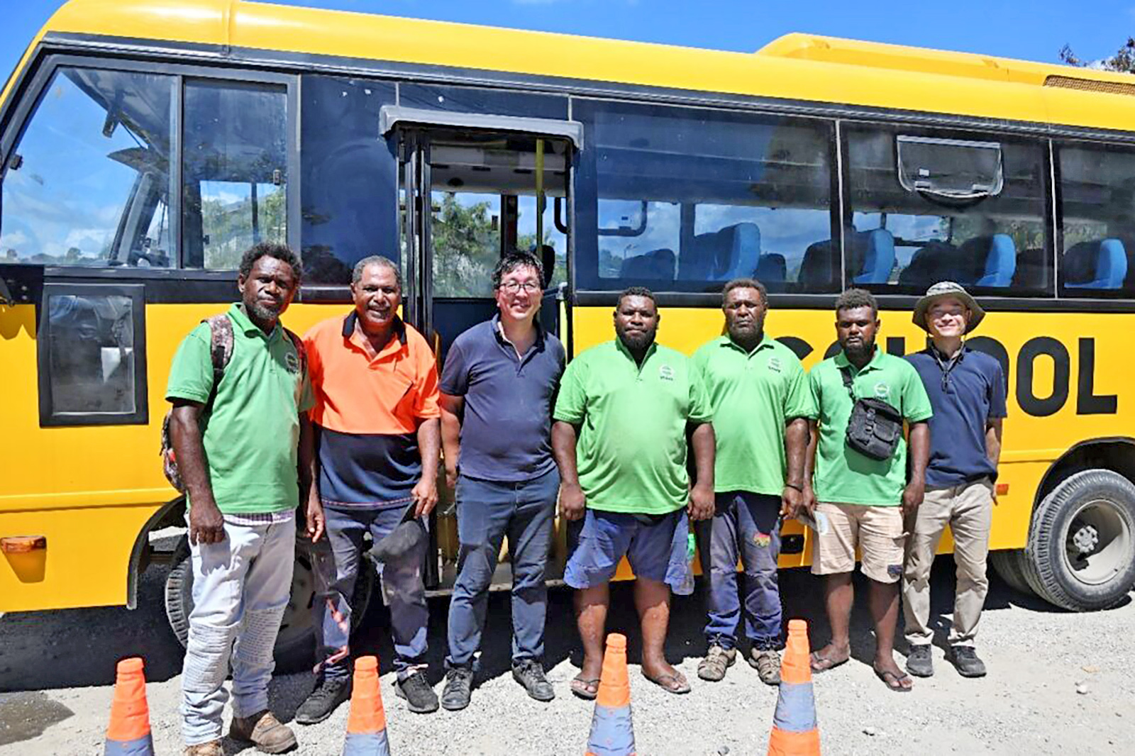 photo:School Bus in Honiara